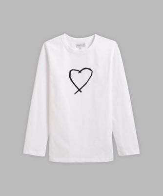 ＜三越伊勢丹/公式＞ agnes b. (Women)/アニエスベー SAE0 TS サラエボハートTシャツ 010ホワイト トップス【三越伊勢丹/公式】画像