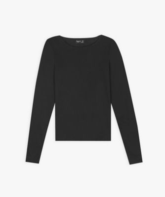 ＜agnes b. (Women)＞Ｊ３０９　ＴＳ　ロングスリーブコットンＴシャツ（０３９９Ｊ３０９０００）
