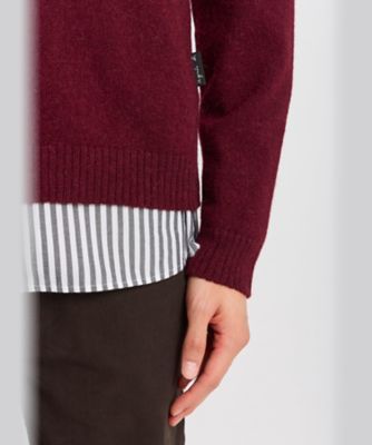 メンズ アルパカ混 Vネック ニット プルオーバー ”Irlande