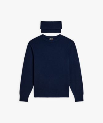 カシミヤ タートルネック ニット プルオーバー ”Ab