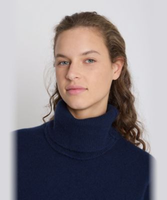 カシミヤ タートルネック ニット プルオーバー ”Ab