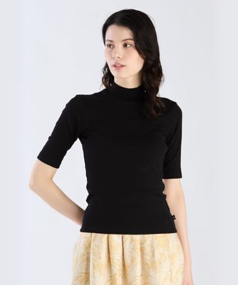 agnes b.｜コットン 半袖 ハイネックTシャツ 