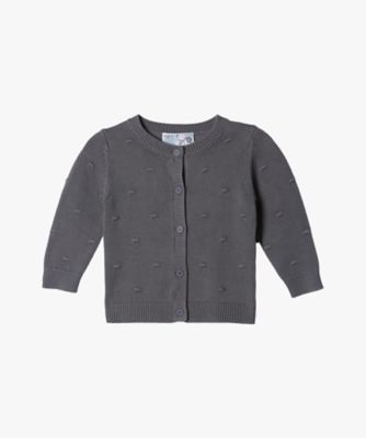 ＜agnes b. ENFANT (Baby&Kids)＞ベビー　ドット　コットン　長袖　カーディガン　（１０６１Ｌ１８Ａ８６３）