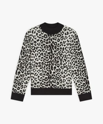 ＜agnes b. (Women)＞ＬＵ４５　ＰＵＬＬＯＶＥＲ　レオパード柄プルオーバー（１５Ｔ２ＬＵ４５０００）