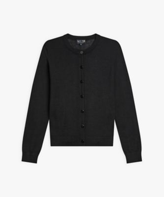 agnes b.　ペル製アルパカ100％レース編みニットカーディガンS　極美品✨ アルパカ 長袖 カーディガン ”Scilly