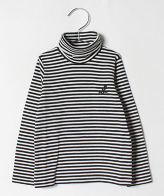 agnes b. ENFANT (Baby&Kids)/アニエスベー　アンファン J190 E TS キッズ ボーダータートルネックカットソー(1808J190000)