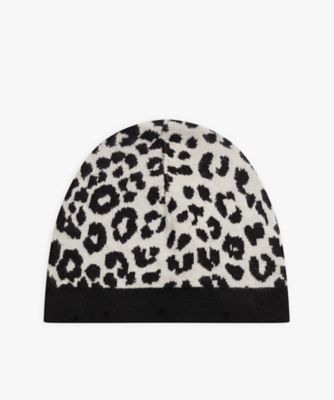 ＜agnes b. (Women)＞ＬＵ４５　ＢＯＮＮＥＴ　レオパード柄キャップ（２１Ｔ２ＬＵ４５０００）