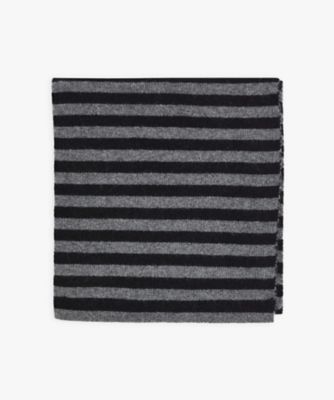 ＜agnes b. (Women)＞カシミヤ　ボーダー　マフラー　”Ｑｕｉｍｐｅｒ”（２２１０ＡＥ７８８１７）