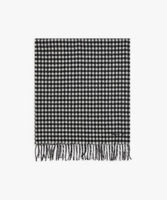 ＜agnes b. (Women)＞チェック　ウール　マフラー　”Ｓａｌｉｏｕ”（２２１０ＡＮ９９０００）