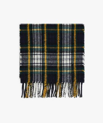 ＜agnes b. (Women)＞チェック　ウール　マフラー　”Ｌｉｖｅｒｐｏｏｌ”（２２１０ＡＯ１７７００２）