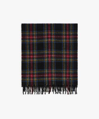 ＜agnes b. (Women)＞チェック　ウール　マフラー　”Ｎｅｗ　Ｂｉｌａｌ”（２２１０Ｇ００８０００）