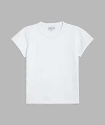 agnes b. (Women)/アニエスベー J000 TS コットン ベーシックTシャツ(2653J000010) 010ホワイト トップス【三越伊勢丹/公式】