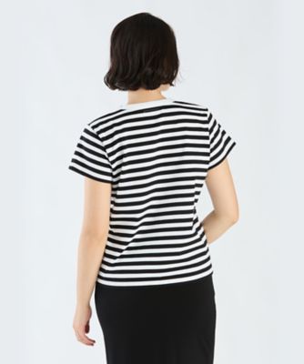 細ボーダー　コットン　半袖Ｔシャツ　”Ｂｒａｎｄｏ”（２６５３Ｊ００８１０００）