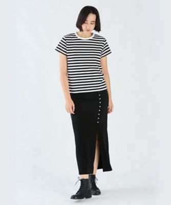 細ボーダー　コットン　半袖Ｔシャツ　”Ｂｒａｎｄｏ”（２６５３Ｊ００８１０００）