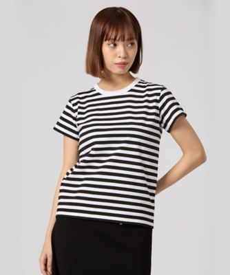 細ボーダー　コットン　半袖Ｔシャツ　”Ｂｒａｎｄｏ”（２６５３Ｊ００８１０００）