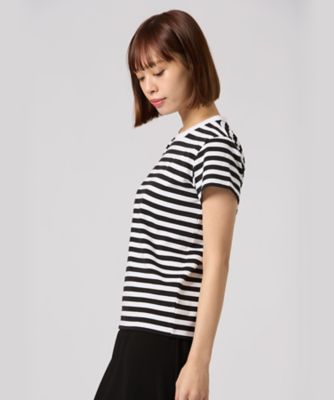細ボーダー　コットン　半袖Ｔシャツ　”Ｂｒａｎｄｏ”（２６５３Ｊ００８１０００）