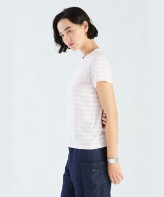 細ボーダー　コットン　半袖Ｔシャツ　”Ｂｒａｎｄｏ”（２６５３Ｊ００８１４５４）