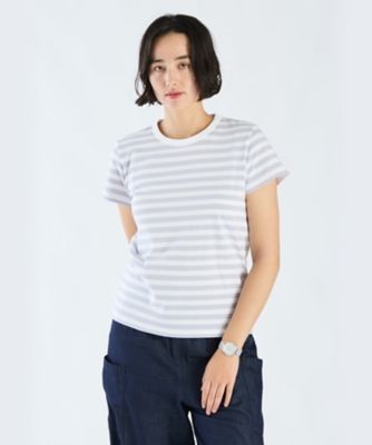 細ボーダー　コットン　半袖Ｔシャツ　”Ｂｒａｎｄｏ”（２６５３Ｊ００８１５４６）