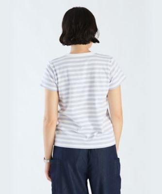 細ボーダー　コットン　半袖Ｔシャツ　”Ｂｒａｎｄｏ”（２６５３Ｊ００８１５４６）