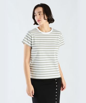 細ボーダー　コットン　半袖Ｔシャツ　”Ｂｒａｎｄｏ”（２６５３Ｊ００８１５９９）
