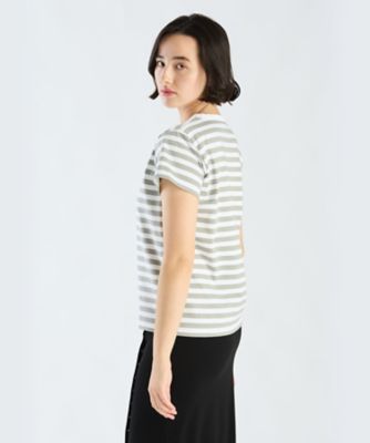 細ボーダー　コットン　半袖Ｔシャツ　”Ｂｒａｎｄｏ”（２６５３Ｊ００８１５９９）
