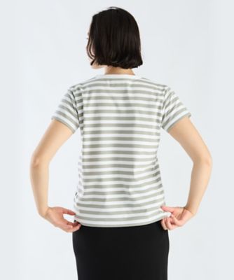 細ボーダー　コットン　半袖Ｔシャツ　”Ｂｒａｎｄｏ”（２６５３Ｊ００８１５９９）