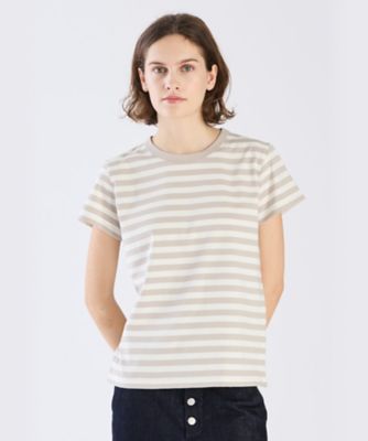 細ボーダー　コットン　半袖Ｔシャツ　”Ｂｒａｎｄｏ”（２６５３Ｊ００８２３４２）