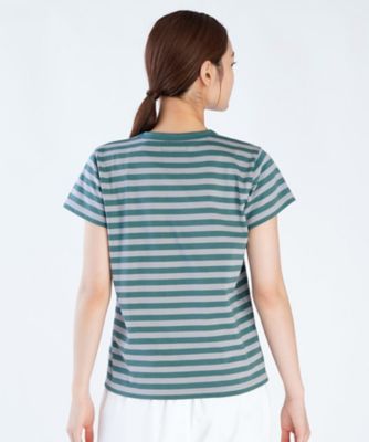 アニエスベー　ボーダーTシャツ 細ボーダー コットン 半袖Tシャツ ”Brando