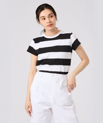 太ボーダー コットン 長袖Tシャツ ”Cool