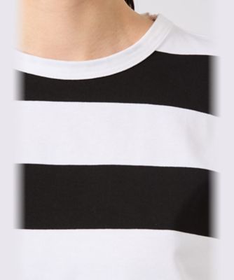 太ボーダー コットン 半袖Tシャツ ”Brando