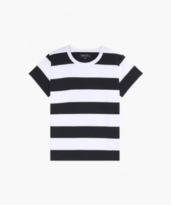 再々値下げ！【新品】agnes b.(アニエスベー)太ボーダー半袖Tシャツ 太ボーダー コットン 半袖Tシャツ 