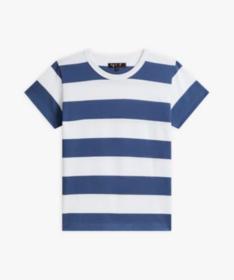 太ボーダー コットン 半袖Tシャツ ”Brando