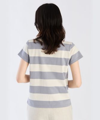 太ボーダー　コットン　半袖Ｔシャツ　”Ｂｒａｎｄｏ”（２６５３Ｊ０１９２３５４）