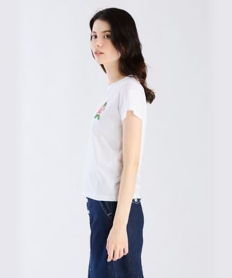 agnis b. Tシャツ 2枚セット ホワイト グリーン K399 TS BRANDO Tシャツ（2653K399010