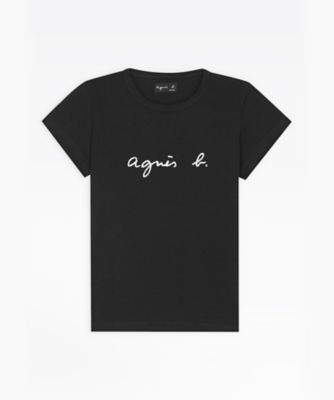 ＜三越伊勢丹/公式＞ agnes b. (Women)/アニエスベー S137 TS ロゴTシャツ 000ブラック トップス【三越伊勢丹/公式】