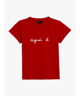 ＜agnes b. (Women)＞Ｓ１３７　ＴＳ　ロゴＴシャツ（２６５３Ｓ１３７４６０）