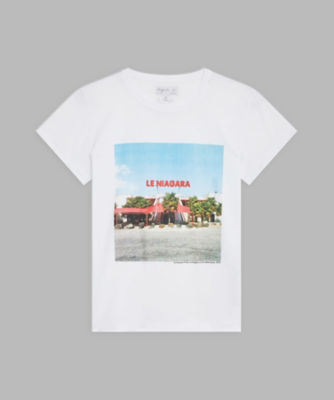 ＜agnes b. (Women)＞ＳＥＶ５　ＴＳ　ＢＲＡＮＤＯ　アーティストＴシャツ　ＦＲＡＮＣＯＩＳ　ＰＲＯＳＴ（２６５３ＳＥＶ５０１０）