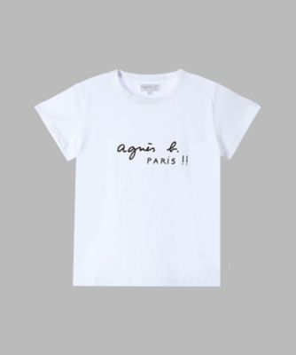 ＜agnes b. (Women)＞プリント　コットン　半袖　Ｔシャツ　”ＰＡＲＩＳ”（２６５３ＳＥＸ３０１０）
