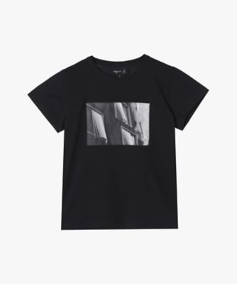 agnes b. (Women)/アニエスベー コットン プリント 半袖 アーティスト Tシャツ ”Hugo Naccache”(2653SFB3000)