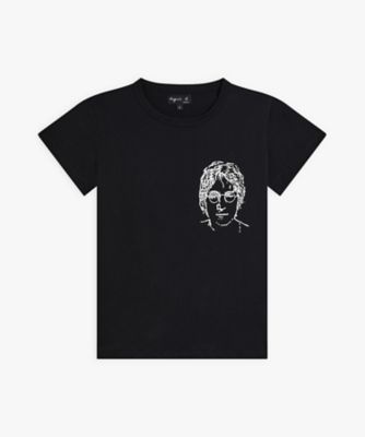 ＜agnes b. (Women)＞プリント　コットン　半袖　アーティスト　Ｔシャツ　”Ｒａｆａｅｌ　Ｇｒａｙ”（２６５３ＳＦＩ７０００）