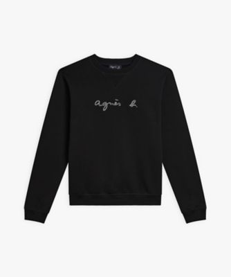 ＜agnes b. (Women)＞ロゴ刺繍　コットン　長袖　スウェット　”Ｃｕｐ”（２８２４Ｋ５０１０００）