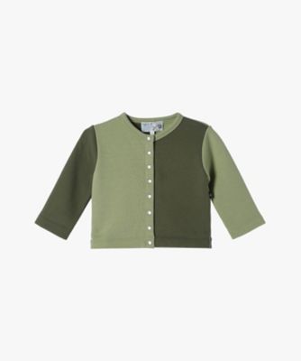agnes b. ENFANT (Baby&Kids)/アニエスベー　アンファン ベビー バイカラー コットン 長袖 カーディガンプレッション (4175M001700)