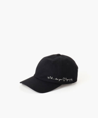  バイ アニエスベー WP54 CAP メッセージキャップ 002ブラック 帽子