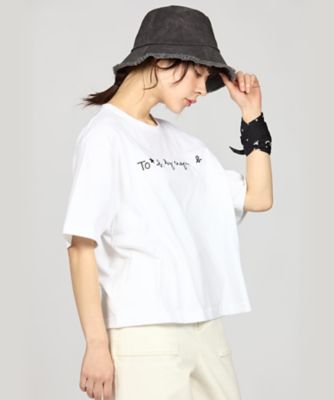 ＜TO B. BY AGNES B.＞ロゴ　ボーイズシルエット　Ｔシャツ（４９３６ＷＭ４００１０）