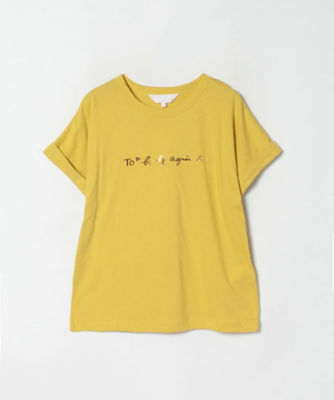 ＜TO B. BY AGNES B.＞Ｗ９８４　ＴＳ　ロゴＴシャツ（４９８６Ｗ９８４２５０）