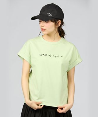 agnes b. アニエスベー レディース ロゴTシャツ 2枚セット 綿100% agnes b. アウトレット B品 アニエスベー ロゴ Tシャツ