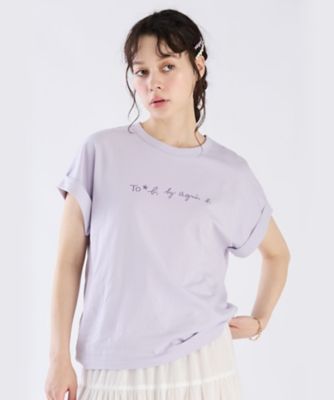 ＜TO B. BY AGNES B.＞ＷＷ２１　ＴＳ　マカロンロゴＴシャツ（４９８６ＷＷ２１５４０）