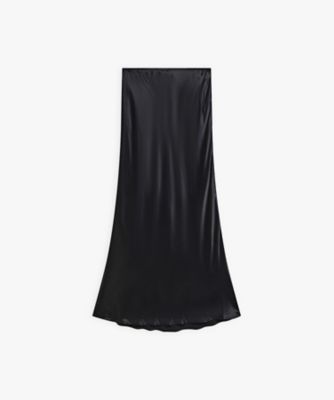 ＜agnes b. (Women)＞サテン　ロングスカート　”Ｔｕｌｉｐｅ”（５１３３ＵＴ３７０００）