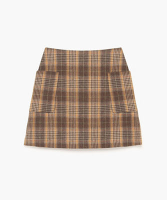 ＜TO B. BY AGNES B.＞　ウールネップチェックミニスカート（５３２２ＷＵ８６３５０）