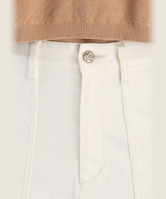 ホワイト　デニム　ワイドパンツ（５４９２ＷＴ８６０１０）